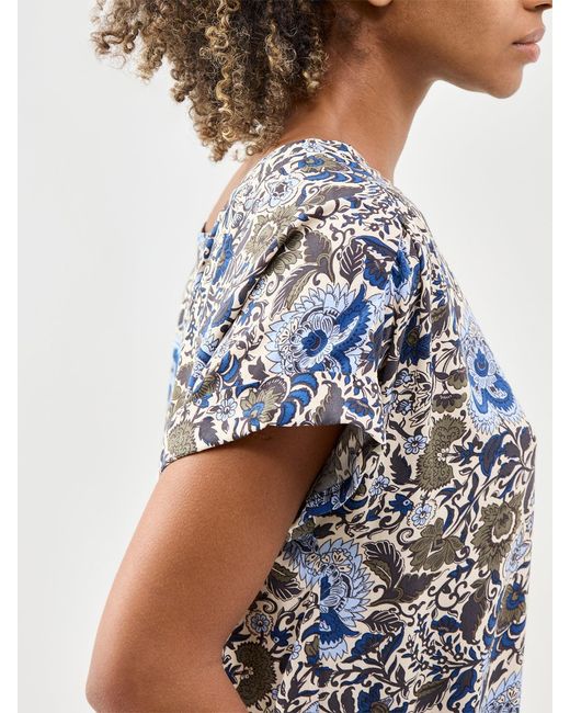 Soya Concept White Genia Floral Blouse Multi