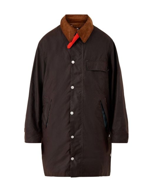 Barbour Black Paul Smith Loves Beeston Wax Jacket for men