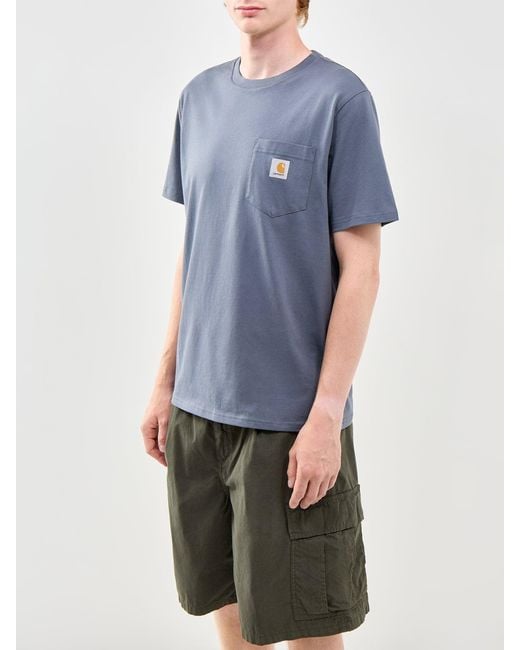 Carhartt Blue Pocket T-Shirt for men