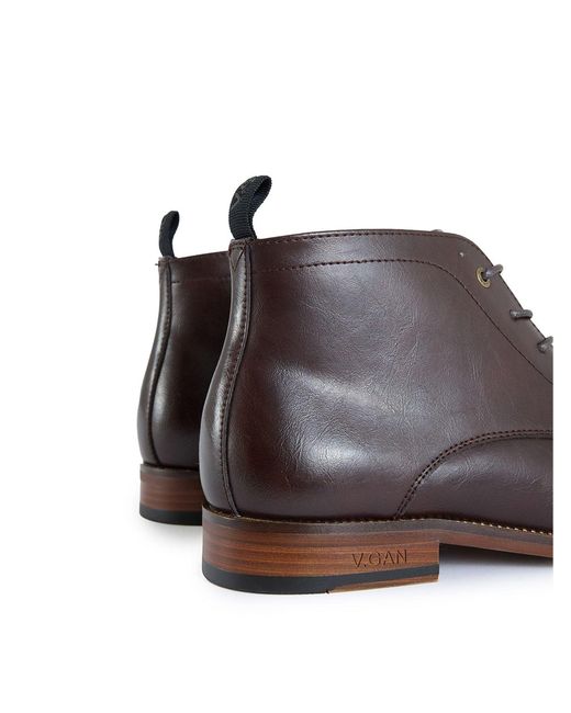 V.Gan Brown Espresso Chukka Boots for men