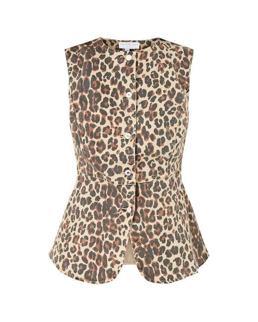 Never Fully Dressed Brown Leopard Waistcoat