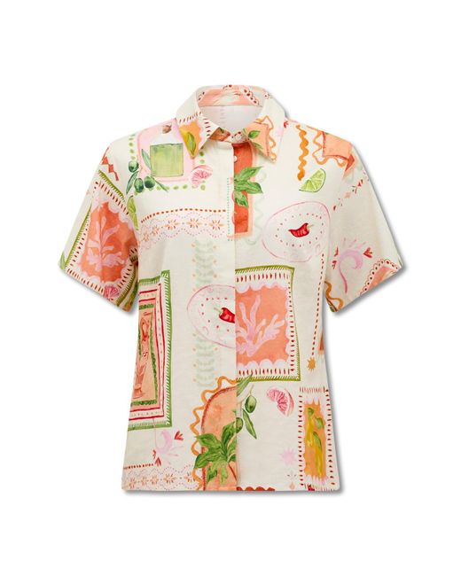 Forever New White Ola Oversized Shirt