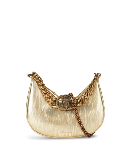 Kurt Geiger Natural Small Chelsea Chain Hobo Bag