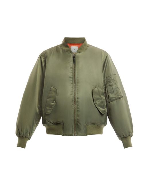 Anine Bing Green Women's Leon Bomber