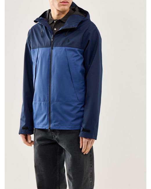 Polo Ralph Lauren Blue Colourblock Hooded Padded Jacket Multi for men