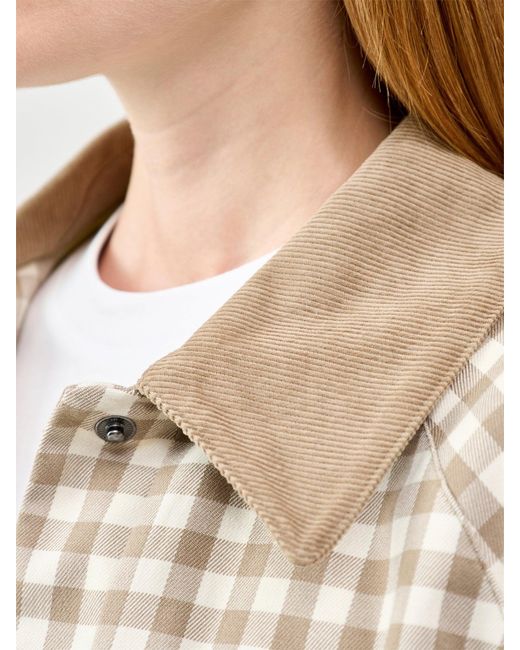 Barbour White Ovingham Casual Jacket Sand Multi