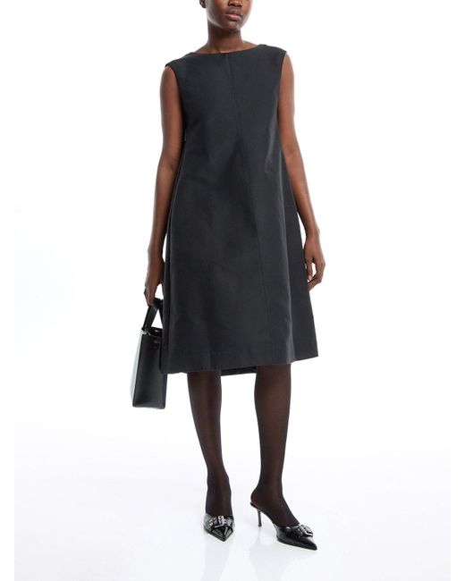 Marni Black Women's Long Flared Sleeveless Dress