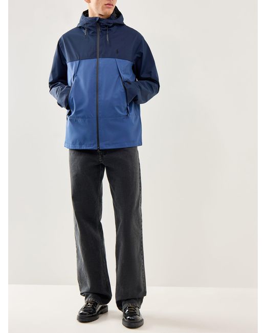 Polo Ralph Lauren Blue Colourblock Hooded Padded Jacket Multi for men