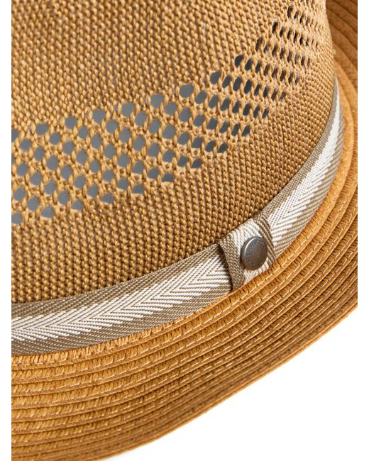 Barbour Brown Craster Trilby Hat for men