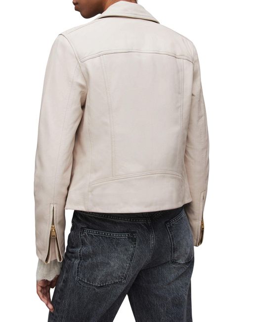 AllSaints Natural Dalby Biker