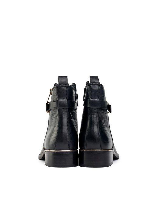 Sole Black Gada Zip And Buckle Boots