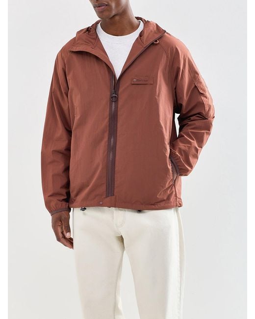 Barbour Brown Re-Engineered Flyweight Showerproof Jacket for men