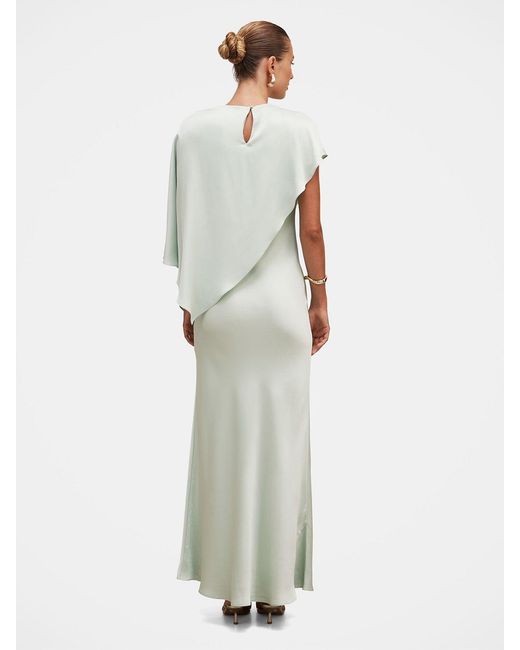 Forever New White Zinnia Cape Maxi Dress