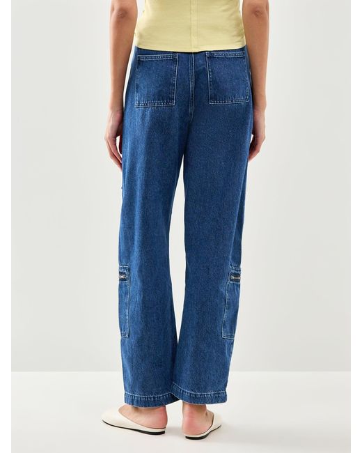 seventy + mochi Blue Lara Straight Jeans