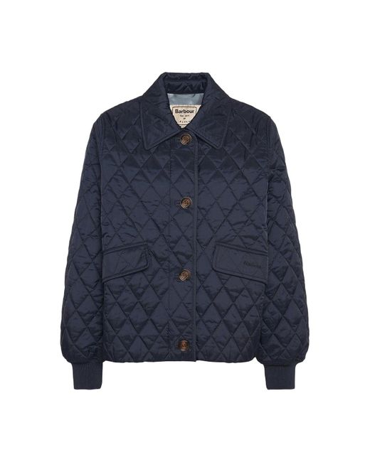 Barbour Blue X Alexa Jamie Quilted Jacket