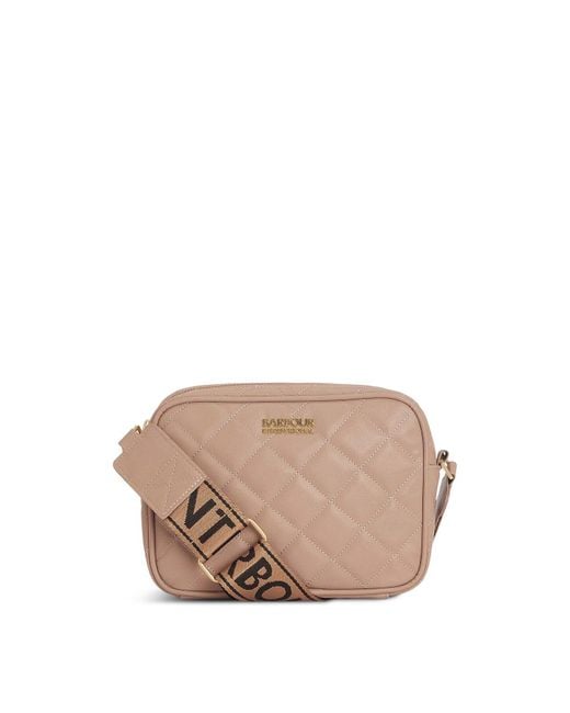 Barbour Natural Quilted Sloane Small Crossbody Bag