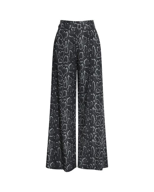 James Lakeland Gray Python Print Trousers