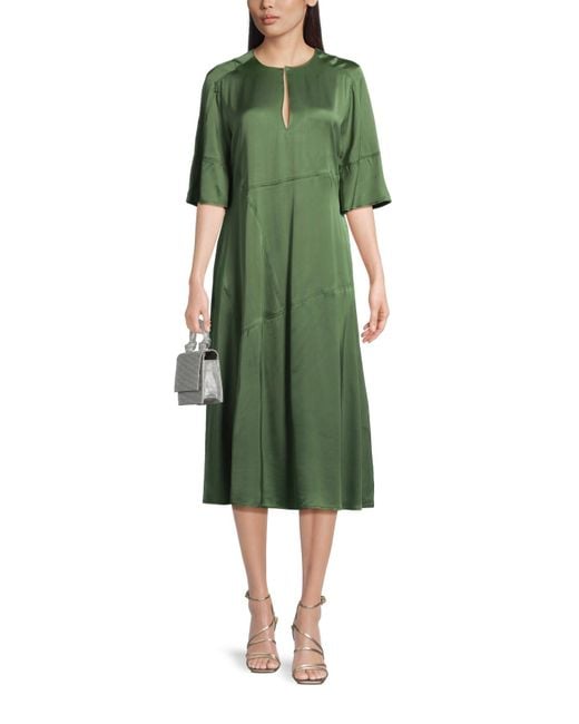 Day Birger et Mikkelsen Green Women's Janis Fluid Viscose Dress