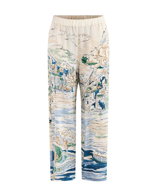 Weekend by Maxmara Blue Curva Trousers