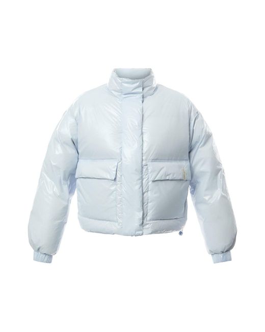 Sweaty Betty Blue Women's Shine Cropped Ski Puffer Jacket