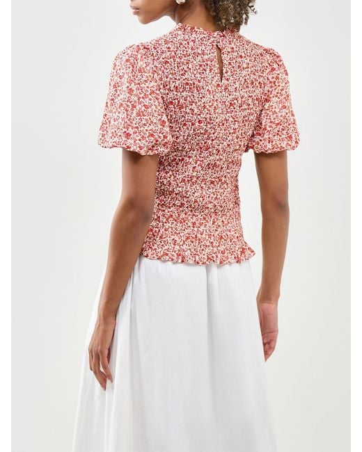 Nobody's Child Pink Nicola Shirred Blouse