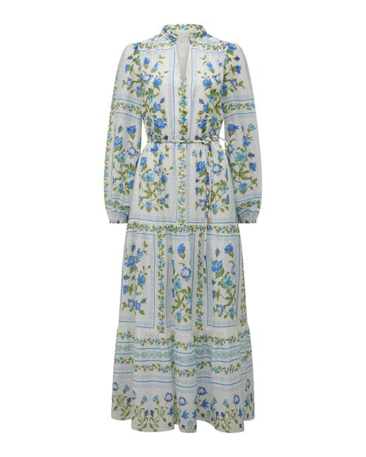 Forever New Green Tara Printed Midi Dress