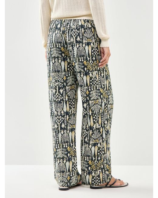 Soya Concept Multicolor Golfi 4-C Printed Straight Trousers, Viscose