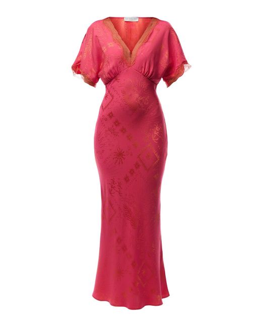 Never Fully Dressed Red Thea Maxi Dress