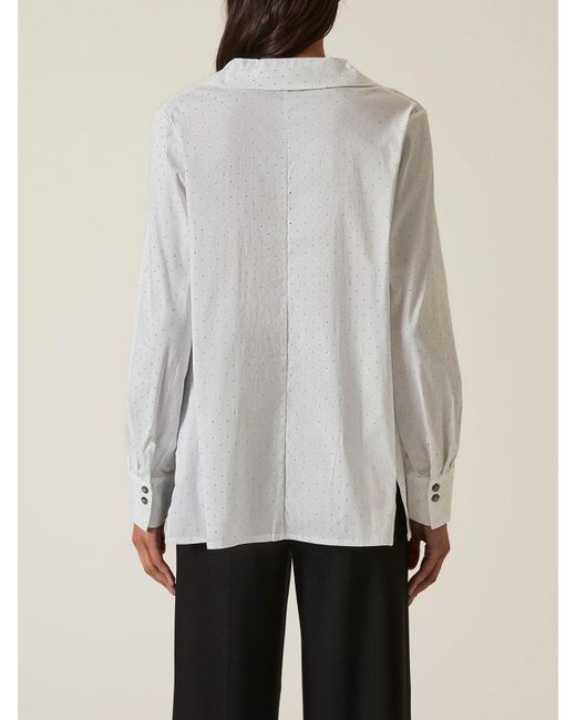 James Lakeland White Embellished Shirt