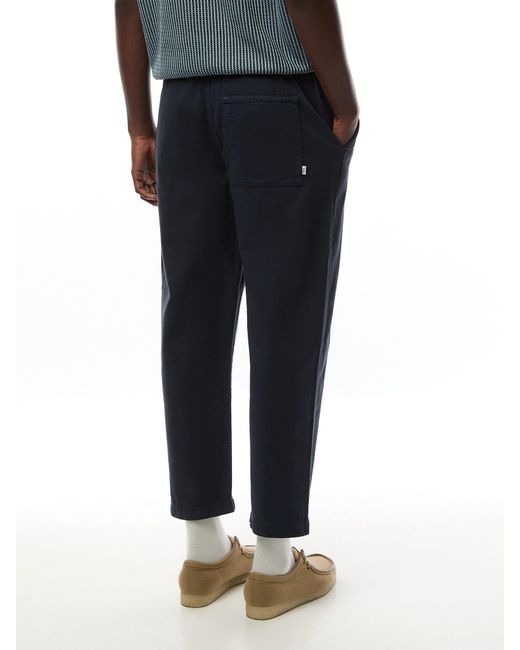 Wax London Black Kurt Trouser Organic Cttn Twill for men