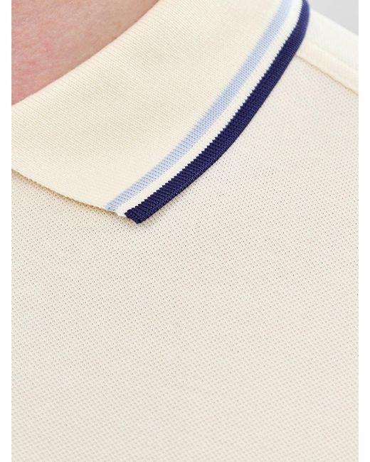 Fred Perry Natural Twin Tipped Polo Shirt Cream for men