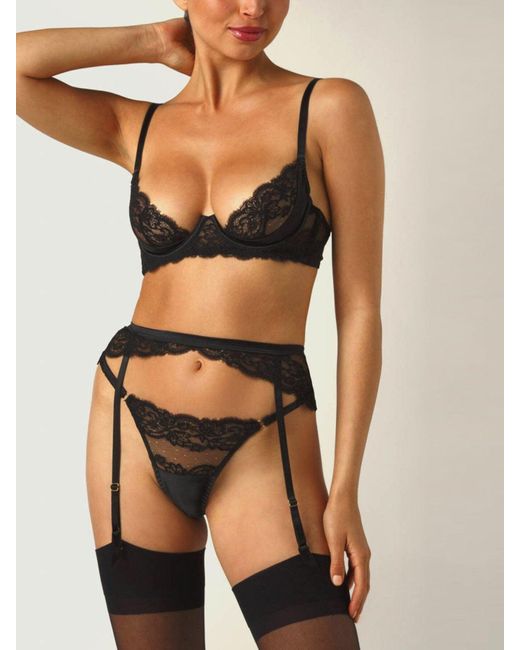 Coco De Mer Black Seraphine Plunge Bra