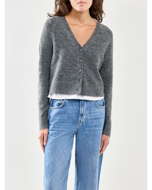 Free People Gray School Girl Cardigan