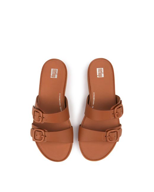 Fitflop Brown Women's Gracie Two-bar Buckle Sandals