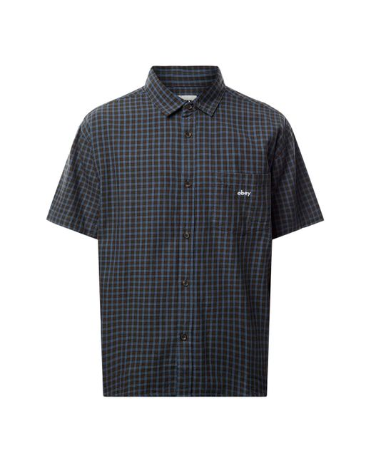 Obey Blue Bigwig Otis Woven, Cotton for men