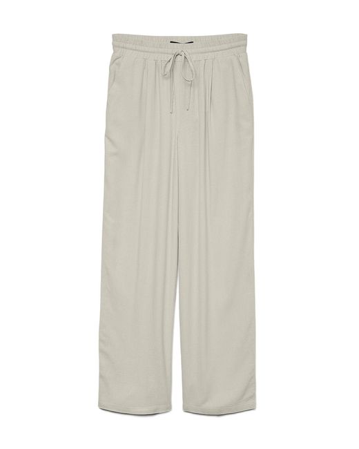 Vero Moda White Jesmilo High Waisted Wide Leg Trousers