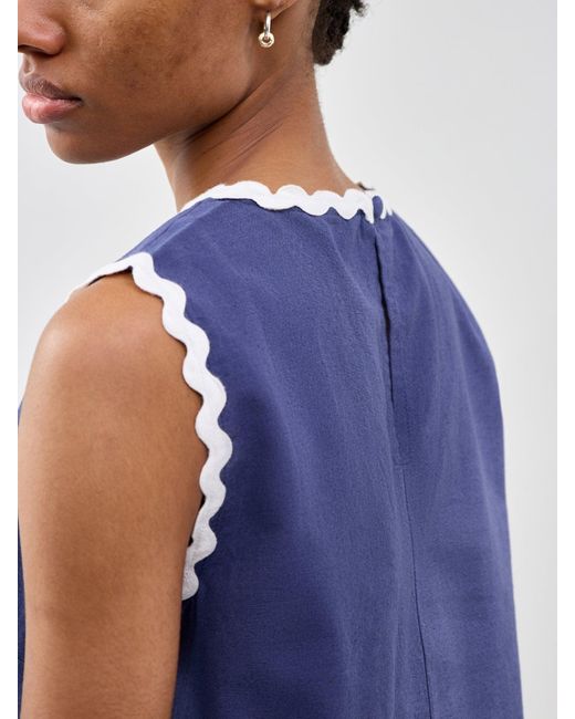 Nobody's Child Blue Rick Rack Stirling Top