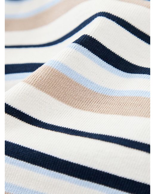 SELECTED Blue Essential Striped Boxy T-Shirt
