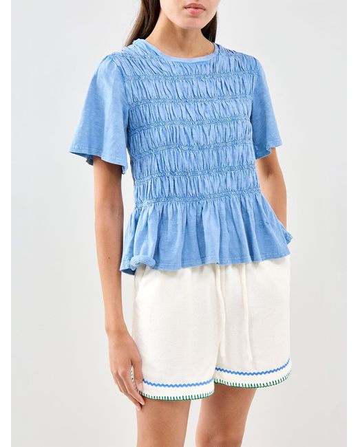 FRNCH Blue Marica Top