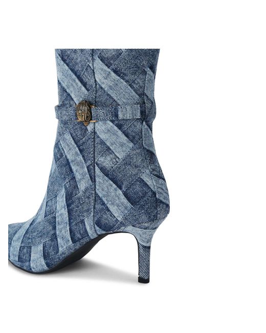 Kurt Geiger Blue Kensington Flexi Knee-High Boots