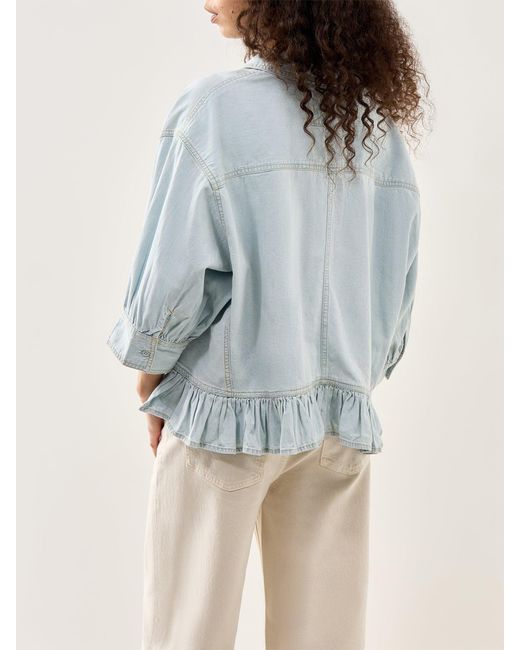 Free People Blue Bailey Shirt