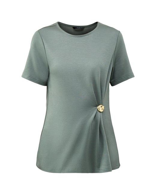 Vero Moda Green Vira Short Sleeve Midi Top