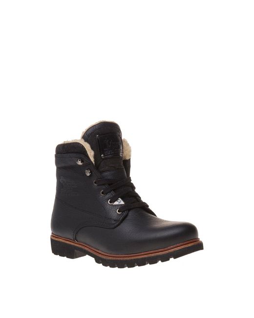 Panama Jack Black Panama 03 Aviator Boots, Leather for men