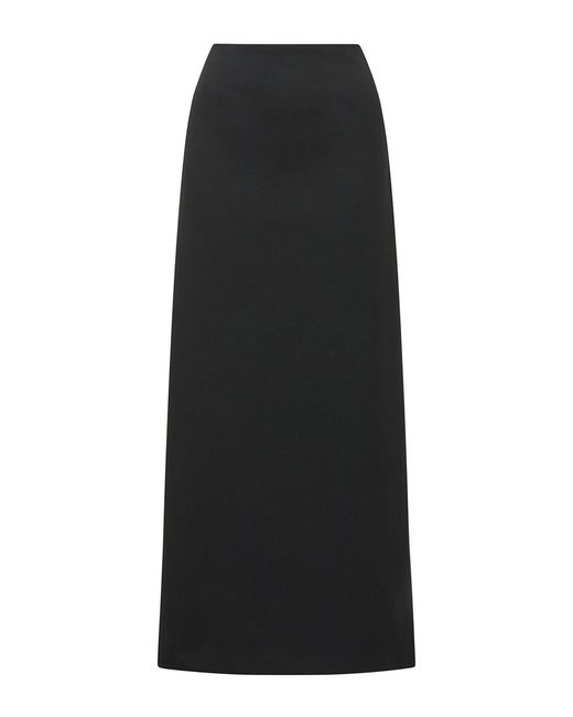 Forever New Black Drew Low Waist Column Skirt