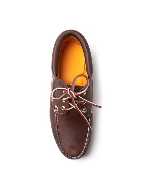 Timberland Brown Authentics 3 Eye Shoes for men