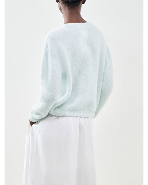 American Vintage Blue Vitow Alpaca Blend Cardigan