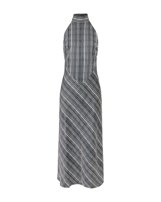 Pretty Lavish Gray Jemima Cowl Neck Maxi Dress