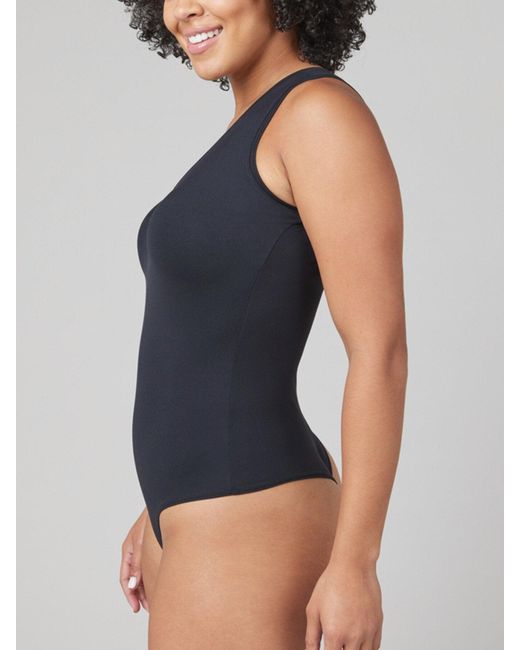 Spanx Black Women's V Neck Bodysuit