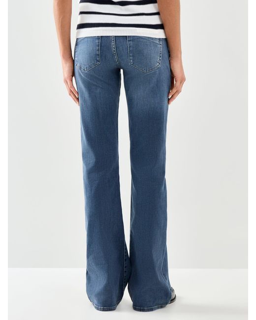 ONLY Blue Blush Icon Coin Mid Waist Flare Jeans 32 Inch