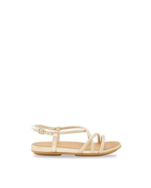 Fitflop Natural Gracie Crystal Strappy Sandals